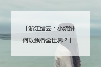 浙江缙云：小烧饼何以飘香全世界？
